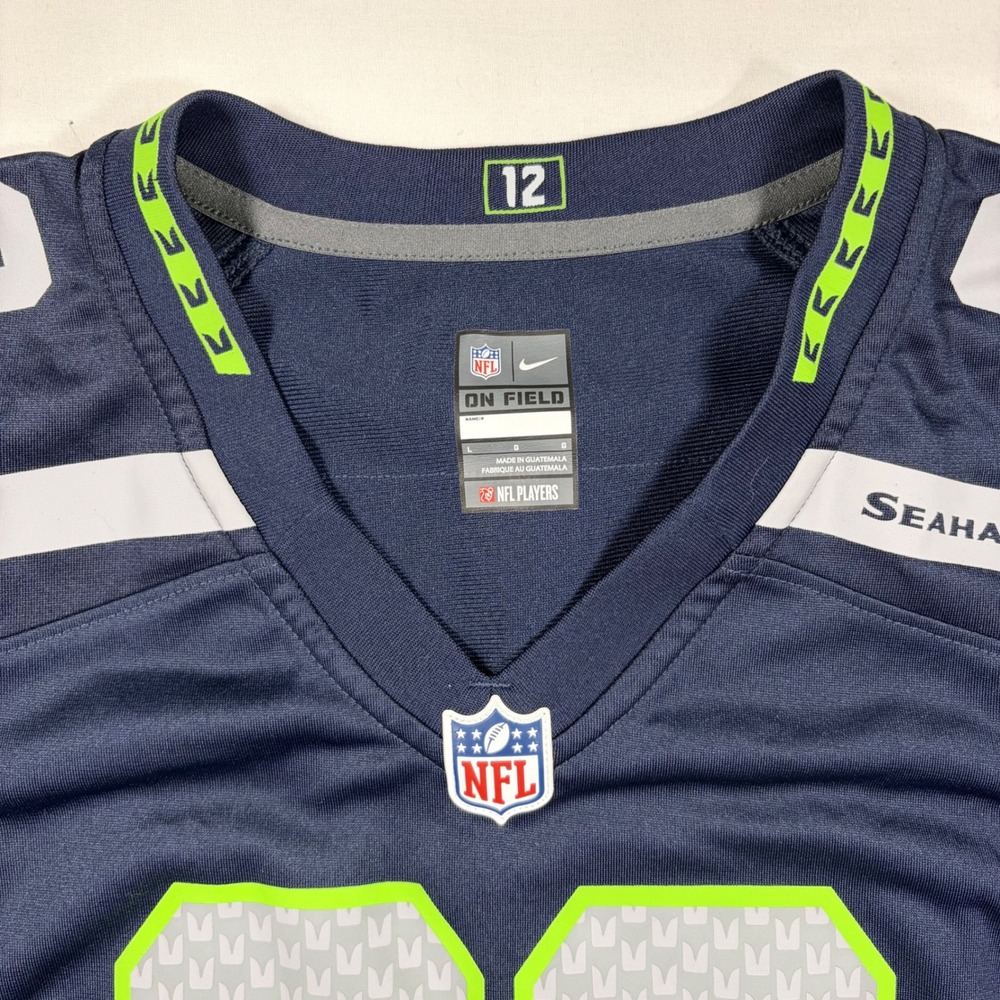 Nike Seattle Seahawks Jimmy Graham Women Large Jersey Navy Blue NFL On Field - Picture 4 of 7